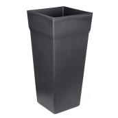 Tall Plastic Planter Pot - 15" x 30 1/2" - Anthracite