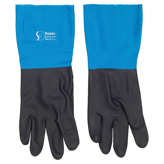 Super Decapant Stripping Gloves Neoprene Blue and Black Large