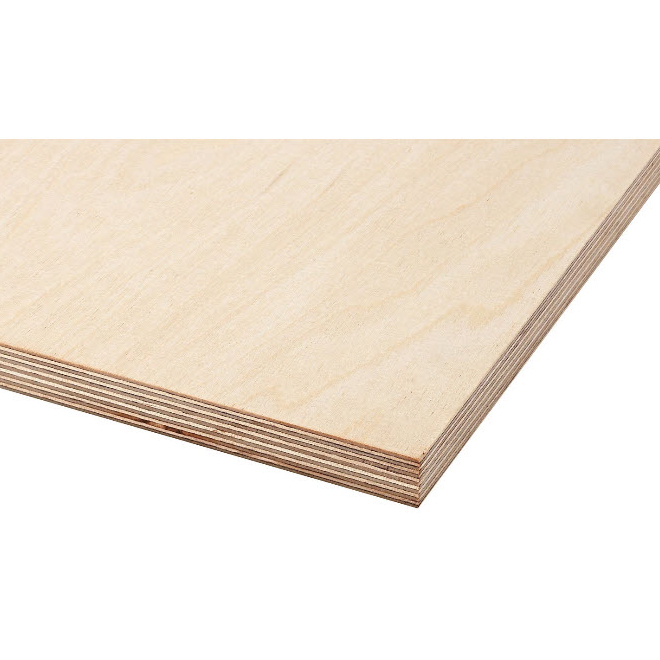 Plywood Panel - Birch - 18-mm x 4-ft x 8-ft