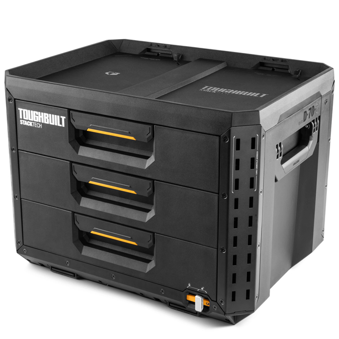 ToughBuilt StackTech Stackable Tool Box with 3 Drawers 21 x 16 x 15.6-in