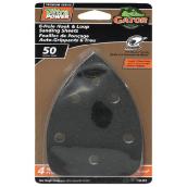 Papier abrasif détail auto-agrippant Mouse, 50 grain, pqt-4