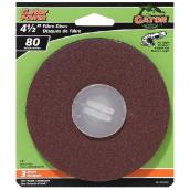 Gator Gaterpower 4 1/2-in dia 80-Grit Aluminum Oxide Resin Fibre Sanding Disc 3 Per Pack