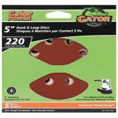 Gator Hook and Loop Sanding Discs - Aluminum Oxide - 220-Grit - 5-in dia - 5-Pack