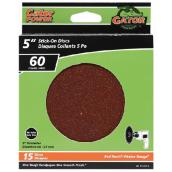 Gator Adhesive Sanding Discs - Aluminum Oxide - 60-Grit - 5-in dia - 15 Per Pack
