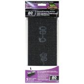 Toile abrasive pour gypse Gator, prédécoupée, grain 80, 4,25 po x 11,25 po, paquet de 5