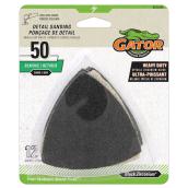 Gator Ultrapower Hook and Loop Oscillating Sandpaper - 50 Grit - Black Zirconium Abrasive - 12 Per Pack