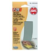 ShopSmith Abrasive Film Sheets with Velcro Backing - 3 1/2-in W x 5 1/4-in L - P120 Grit - Zirconium Oxide - 4 Per Pack