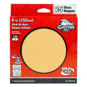 Gator GoldFlex 6-in Dia 120-Grit Stick-On Aluminum Oxide Abrasive Sanding Discs 25/Pk