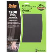 Gator Gatorpower 9-in W x 11-in L 320-Grit Finishing Silicon Carbide Abrasive Waterproof Sandpaper 5/Pk