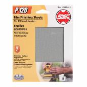 ShopSmith Clamp-On Film Finishing Sheets - 4 1/2-in W x 5 1/2-in L - P120 Grit - 5 Per Pack