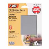 ShopSmith Clamp-On Film Finishing Sheets - 4 1/2-in W x 5 1/2-in L - P180 Grit - 5 Per Pack