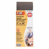 ShopSmith Ceramic Bi-Directional Sanding Belt - 3-in x 18-in - 120 Grit - Poly-Cloth Backing - Kevlar-Reinforced Joint