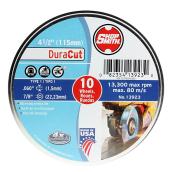 Meule à métal, DuraCut, 4 1/2 po, paquet de 10
