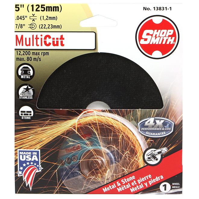 SHOPSMITH Cutting Wheel - MultiCut - 5
