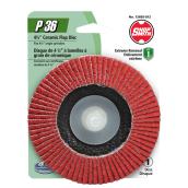Disque à lamelles en céramique, grain 36, 4 1/2", rouge