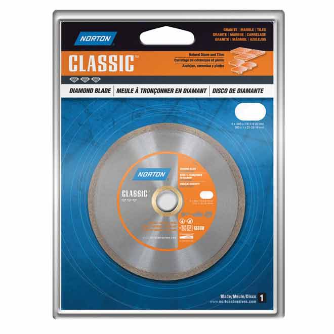 Norton Classic Circular Blade - Diamond - 13300-RPM - 4 1/2-in dia