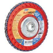 Norton RedHeat Type 27 Ceramic and Zirconia Abrasive Flap Disc - 5-in Dia - 5/8-11-in Arbor - 60 Grit