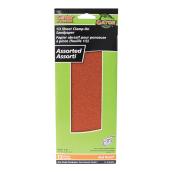 Papier abrasif 3 2/3 po x 9 po oxyde d'aluminium pour ponceuse à pince Gator Gatorpower grains variés 12/pqt