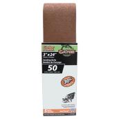 Gator Gatorpower Bi-Directional Sanding Belts - 3-in x 24-in - 50 Grit - Aluminum Oxide - 5 Per Pack