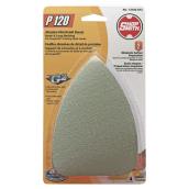 ShopSmith Abrasive Film Sheets with Hoop and Loop Backing - P120 Grit - Aluminum Oxide - 4 Per Pack