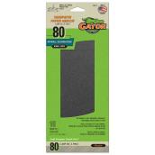 Rust-Oleum Gator 4-1/4-Inch x 11-1/4-Inch Clamp-On Precut Drywall Sanding Sheets 80 Grit 10 Pack