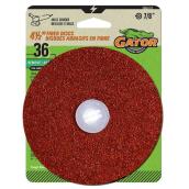 Gator 5-Pack 36-Grit 4.5-in W x 4.5-in L Fiber Disc Sandpaper