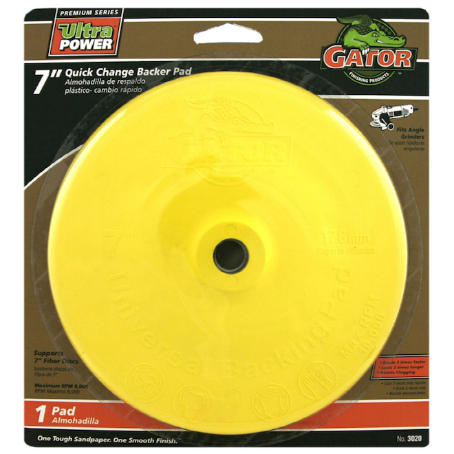 Gator 7-in Quick Change Sanding Backer Pad