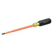 Greenlee 3/16-in Cabinet Tip 6-in Flat Insulated Screwdriver