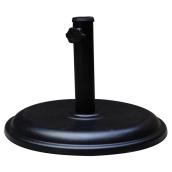 Style Selections Round Patio Umbrella Base - 15 3/4-in - Black