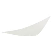 Toile pare-soleil triangulaire, 9,8 pi, blanche
