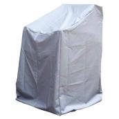 Housse pour chaise de patio multi-positions, 45,3 po, grise