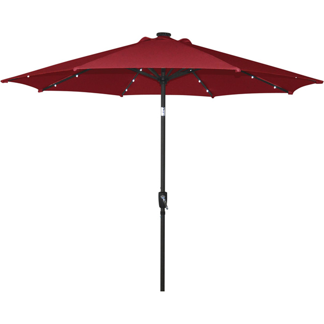 Uberhaus Solar Light Umbrella 8 Red Rona Solar Light Umbrella 8 Red