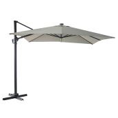 Solar-Light Cantilever Umbrella - 10' - Taupe