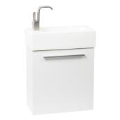Foremost Mackenzie 19-in Single Sink White Bathroom Vanity with Vitreous China Top