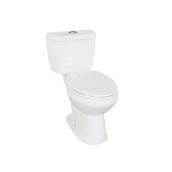 Toilette blanche 2 pièces Evalin de Project Source à deux chasses de 4,8 L et 6 L
