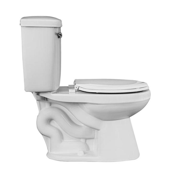 Project Source Toilet to Grab 2-Piece Toilet - Round Front - 6-L - White