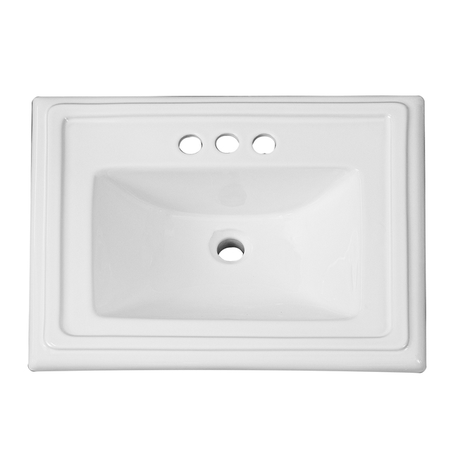Project Source Castille Square Drop-in Sink - Vitreous China