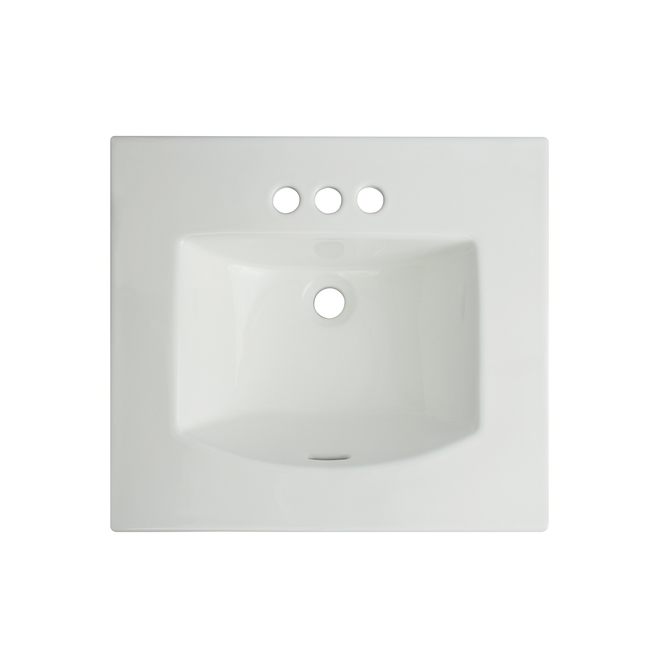 Project Source EZ-FIX Square Drop-in Sink - Porcelain