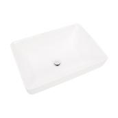 Project Source Ascillia White Semi-Recessed Vessel Sink