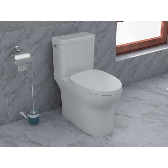 Project Source Ellie White 2-Piece Elongated Toilet