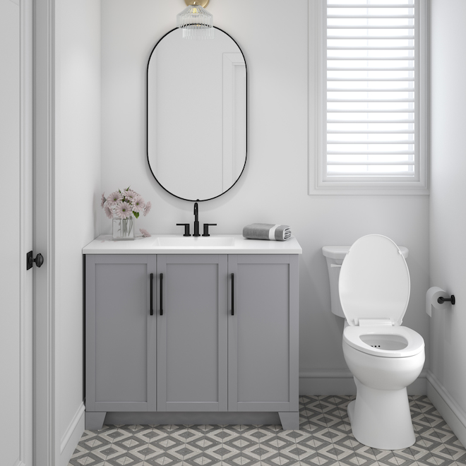 CRAFT + MAIN Bayford 4.8-L 2-Piece Toilet with Elongated Seat - White