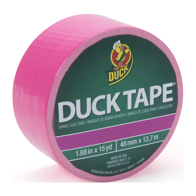 Duck Tape, rose fluorescent