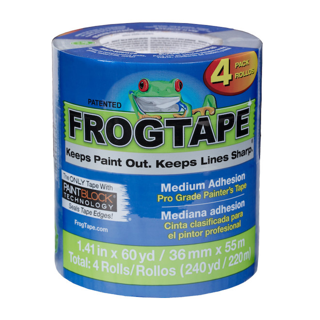 Frogtape Blue Pro Grade- 1.41-in x 180-ft Painters Tape 4/Pack