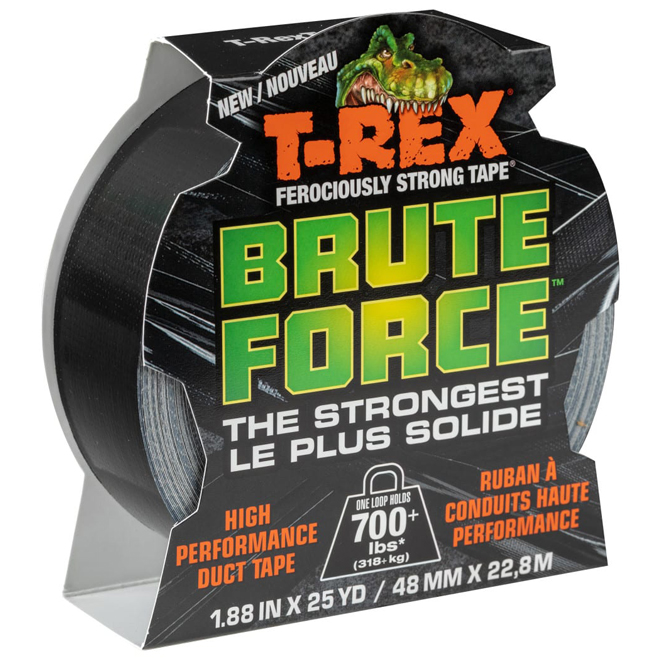 T-REX Brute Force Duct Tape High Performance 48 mm x 22.8 m - Black