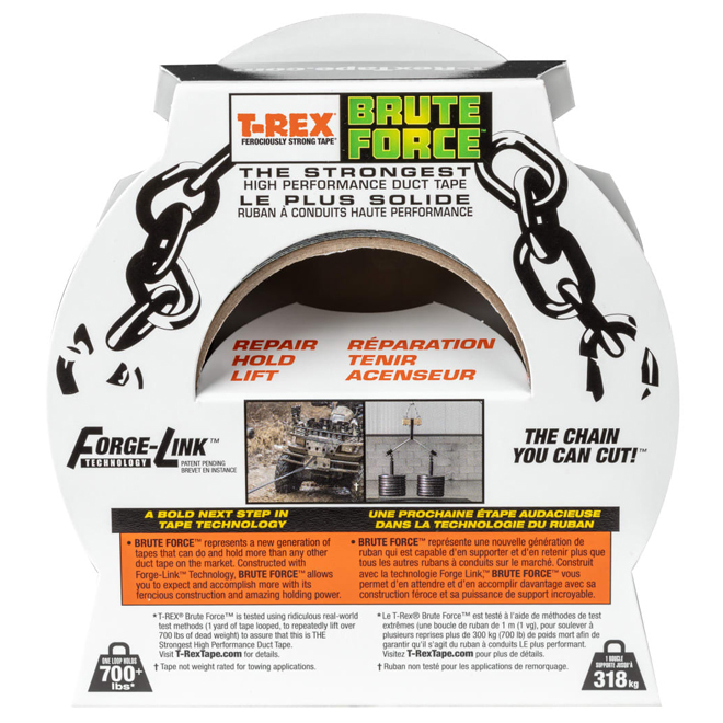 T-REX Brute Force Duct Tape High Performance 48 mm x 22.8 m - Black