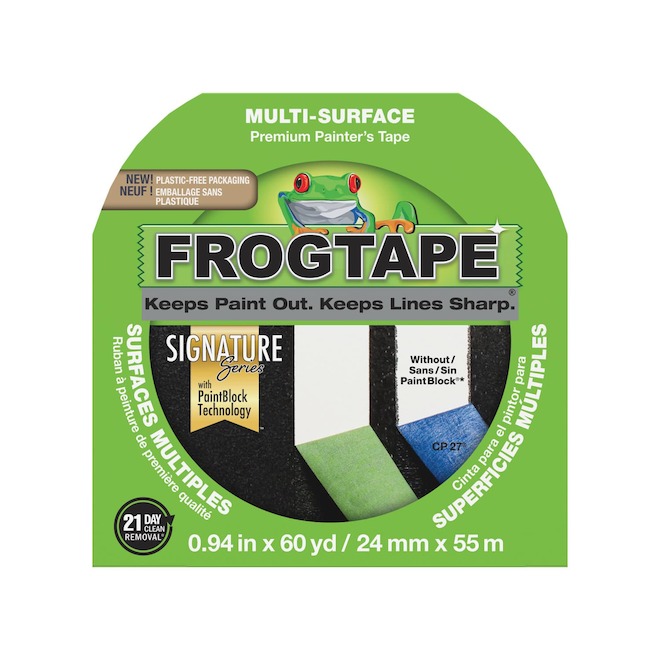 FROGTAPE Signature Series Painter's Tape Multi-Surface with Paintblock Technology 24 mm x 55 m - Green