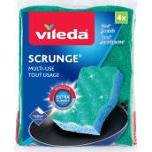 Éponge à récurer tout usage anti-égratinures Scrunge de Vileda, 4 par paquet