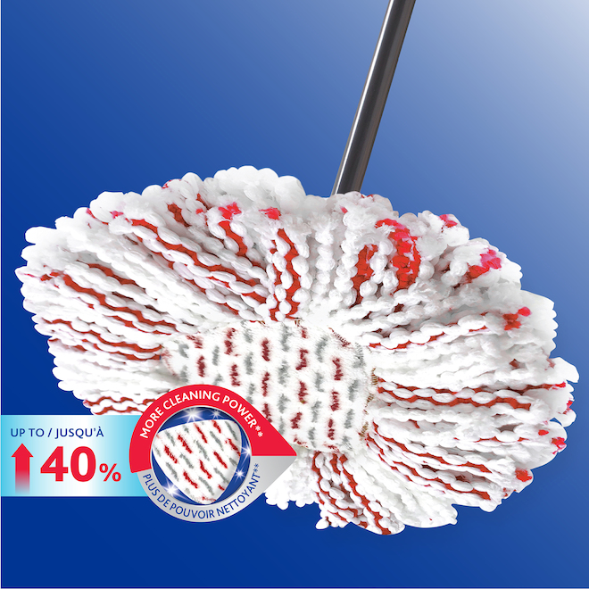 Vileda Easy Wring White/Red Microfiber Mop Refill