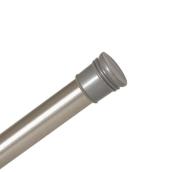 Style Selections 72-in Brushed Nickel Zinc Adjustable Shower Rod