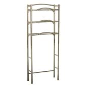Zenith 63.5-in Brushed Nickel Etagere